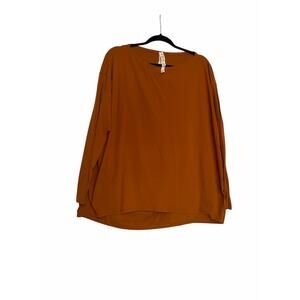 lululemon athletica Oversized Long Sleeve Top in Rust Orange